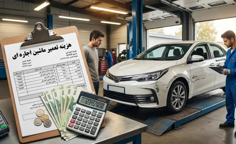 هزینه تعمیر ماشین اجاره ای با کیست؟