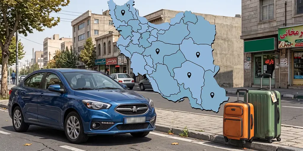 نقشه ایران برای مسافرت