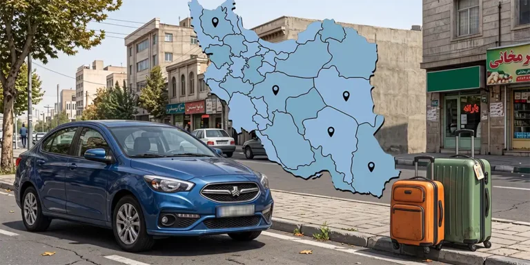 نقشه ایران برای مسافرت